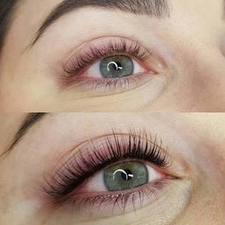 Hybrid Lash Lift plus Brow Shaping