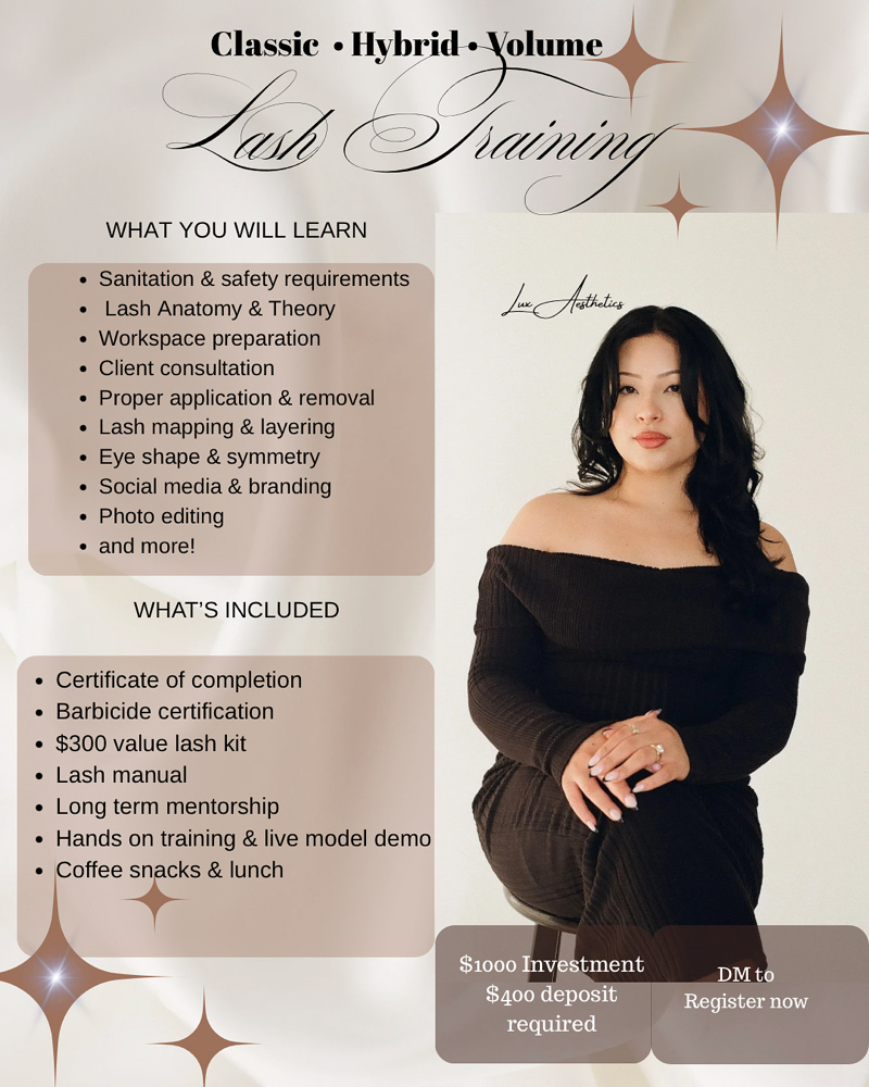 Lash Course at Lux Aesthetics in Anaheim, CA