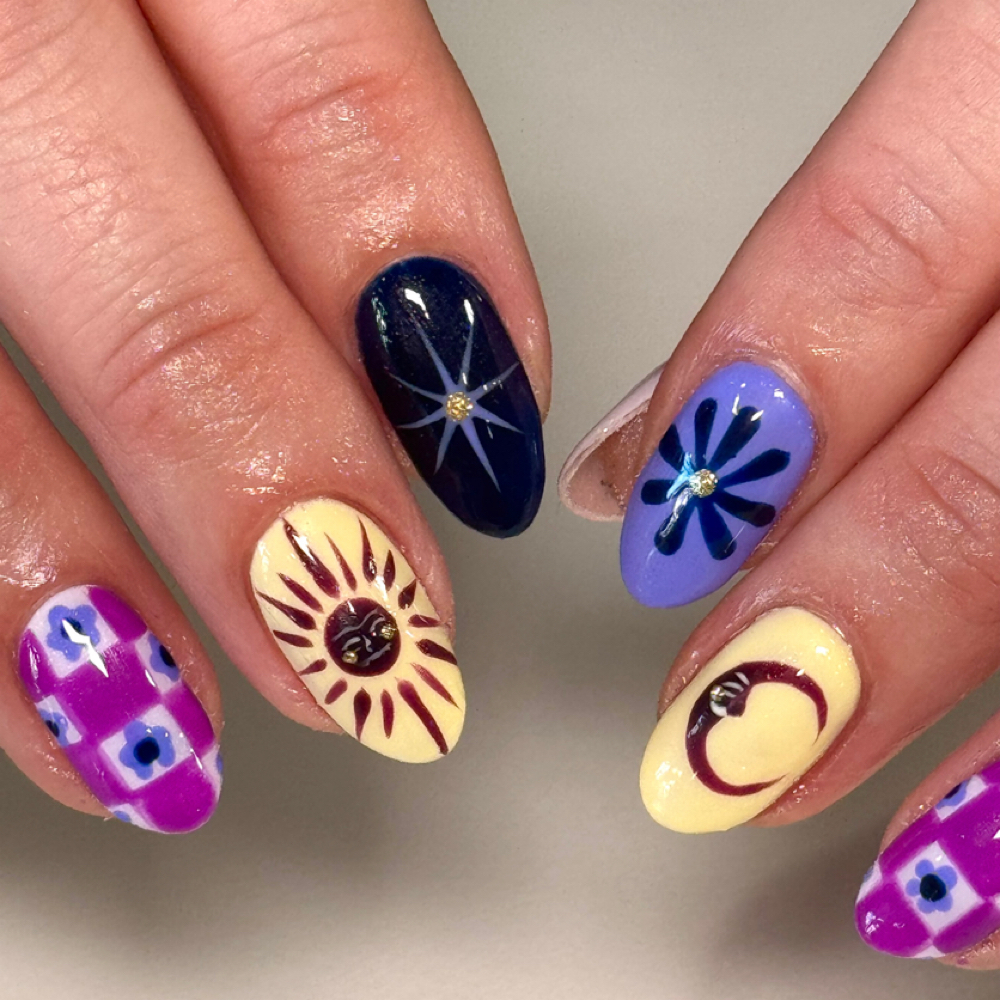Advanced Art Gel Mani at Blacksheep Society in Richmond, VA