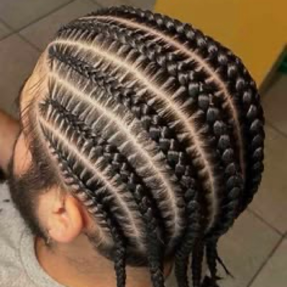 Men’s Stitch Cornrows (6-8) at Impeccable Beauty in Clarksville, TN