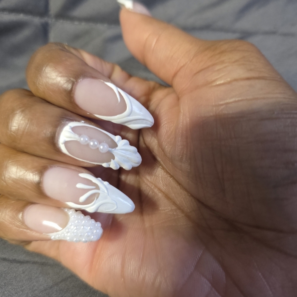 French Tip – Extended/Custom at Solar Nails in Morrow, GA