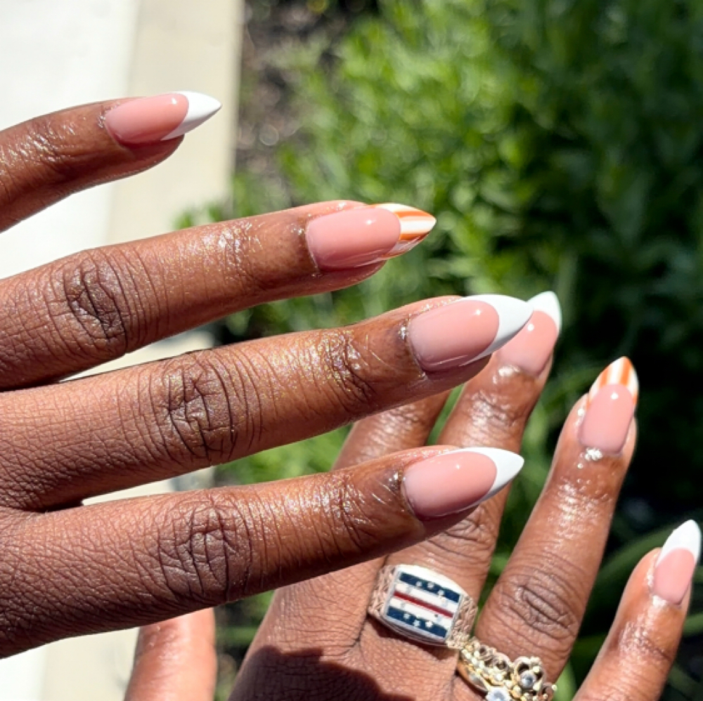 French Tip at Nailed By N in Dedham, MA