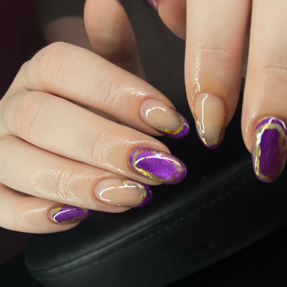 Hard Gel Medium Set Manicure at AYM Nails in Granger, IN