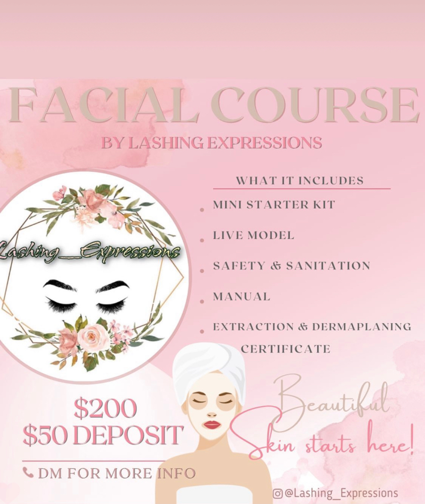 Facial Class at Lashing_Expressions in Philadelphia, PA