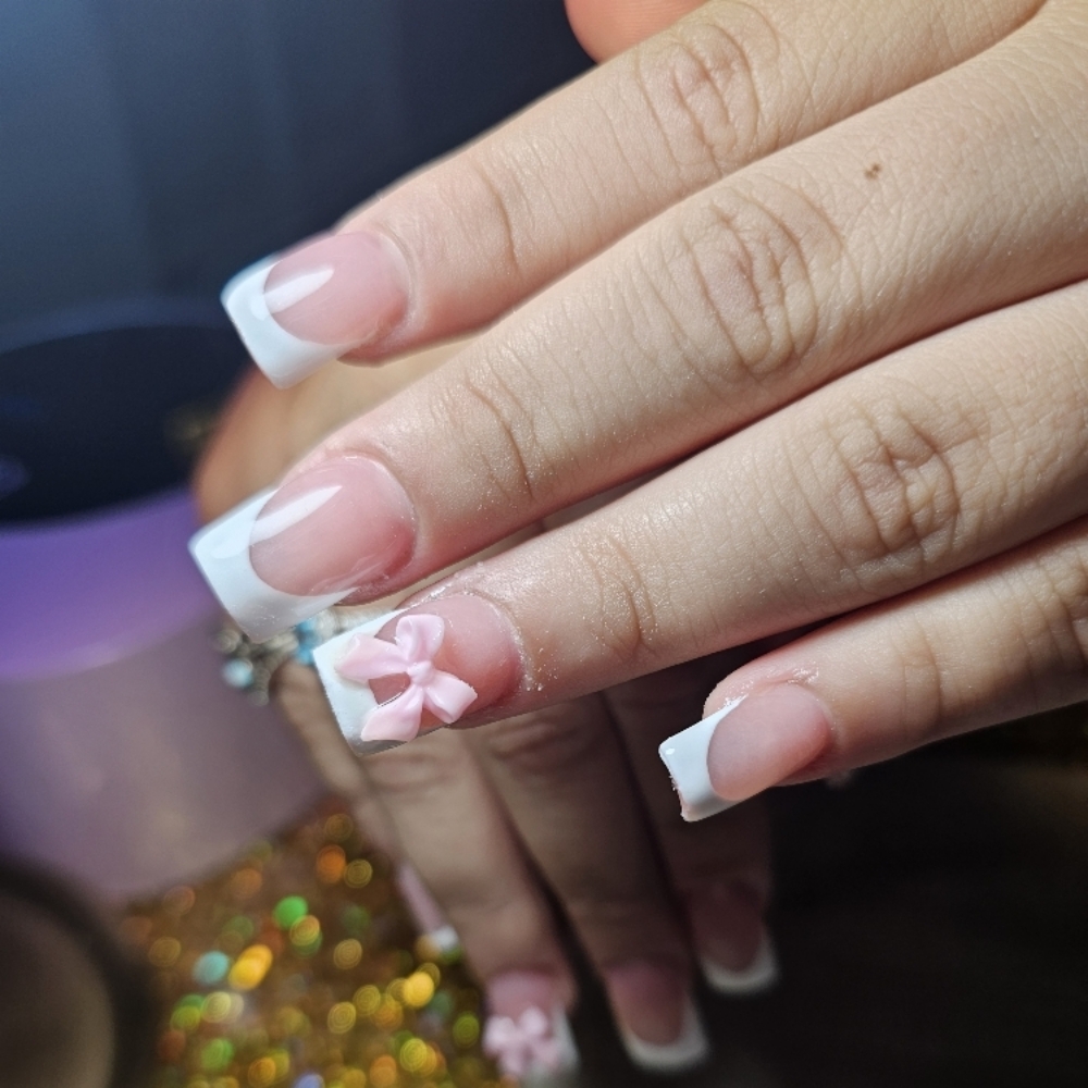 Medium Full Acrylic Set at Oh.She.Polished in Angleton, TX