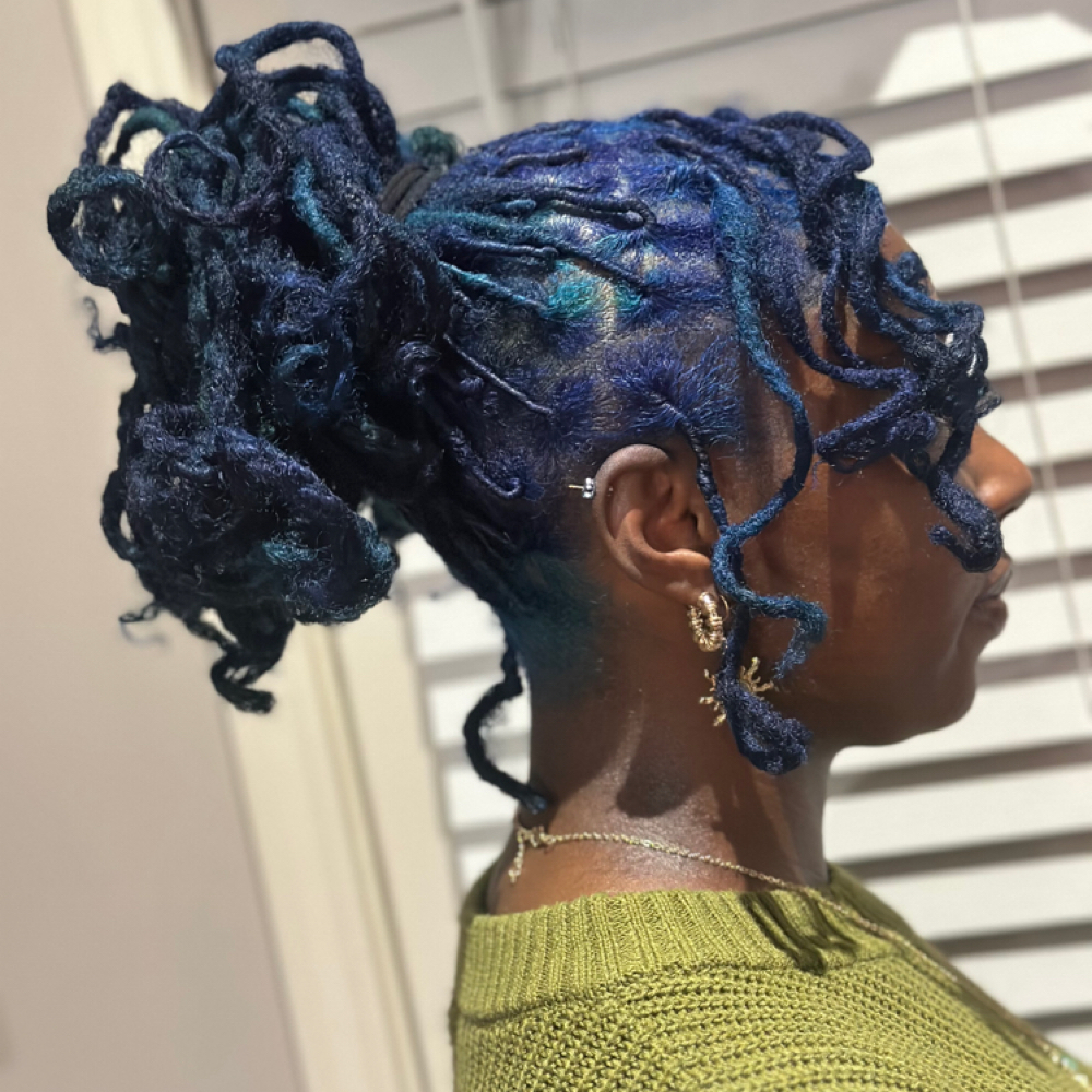 Loc Retwist and Color at Beauty Rhon-Da-Show in Memphis, TN