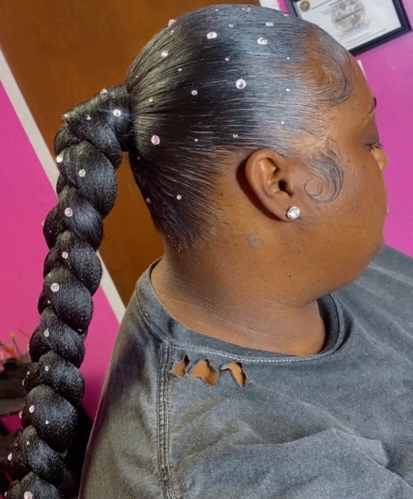 Braided Or Straight Natural Hair