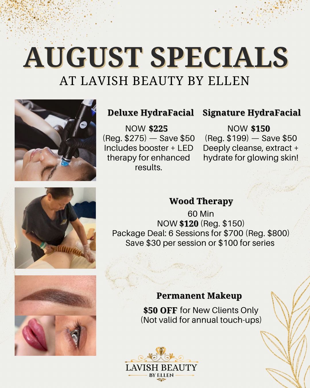 AUGUST SPECIALS