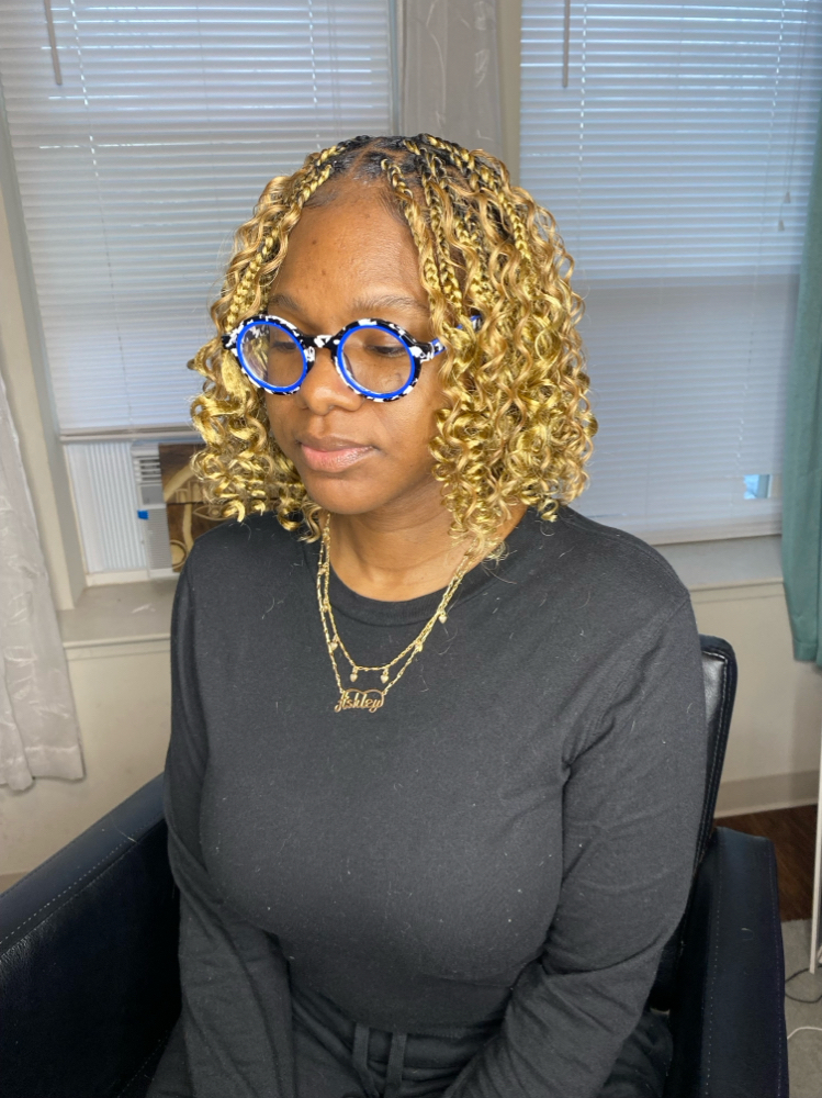Short Boho Bob Knotless Braids
