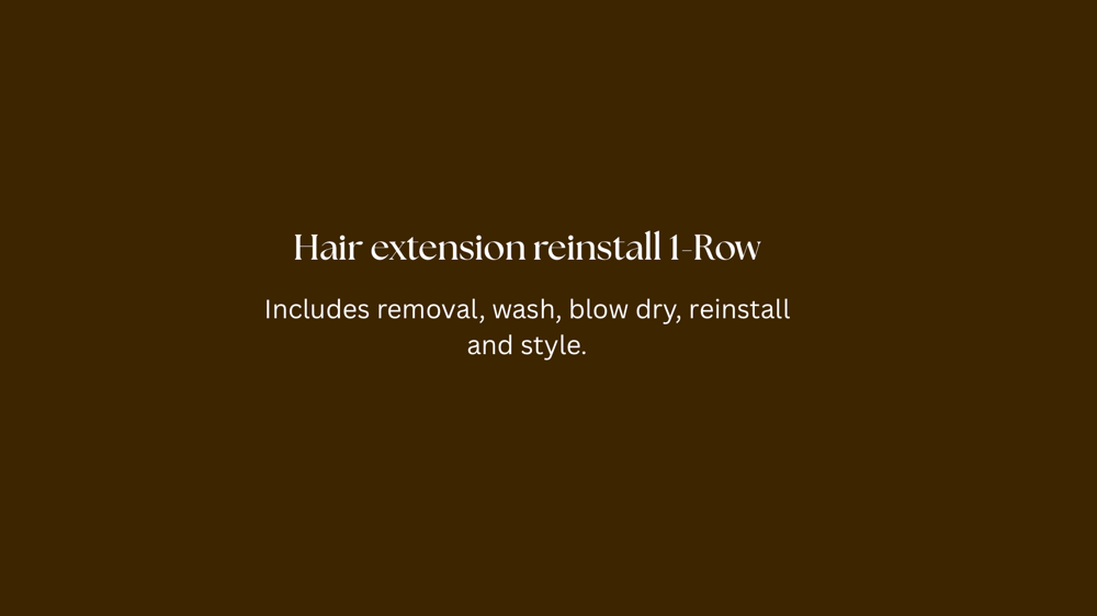 Hair Extension Re-install One Row at Wild Honey Studio in Sioux Falls, SD