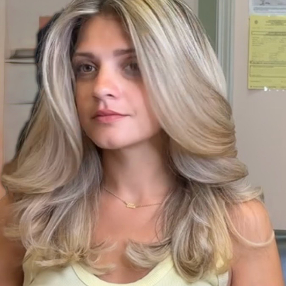 Full Foil + Gloss + Blowout at TressesByTreseme in Braintree, MA