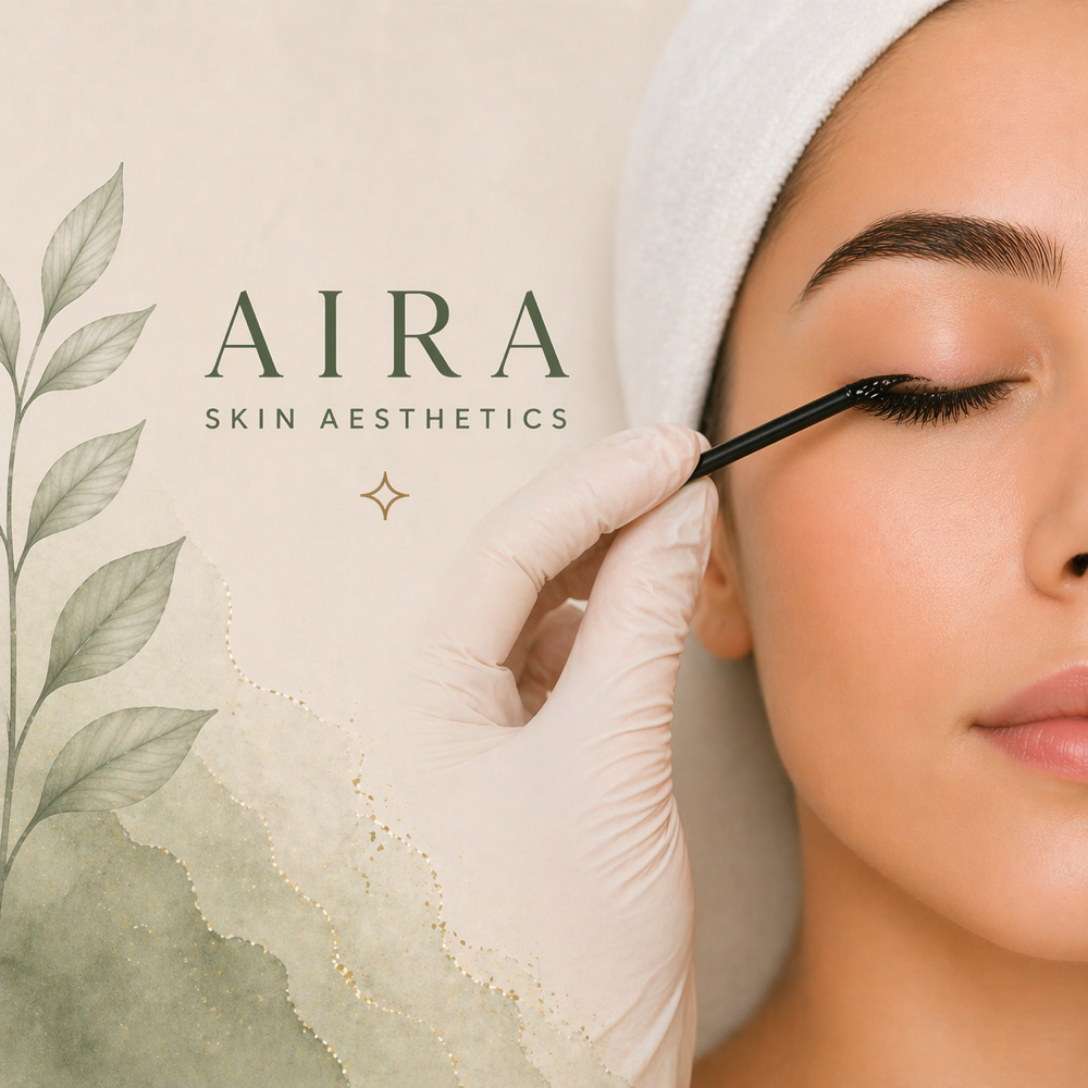 Lash tinting at Aira Skin Aesthetics in Georgeotwn, TX