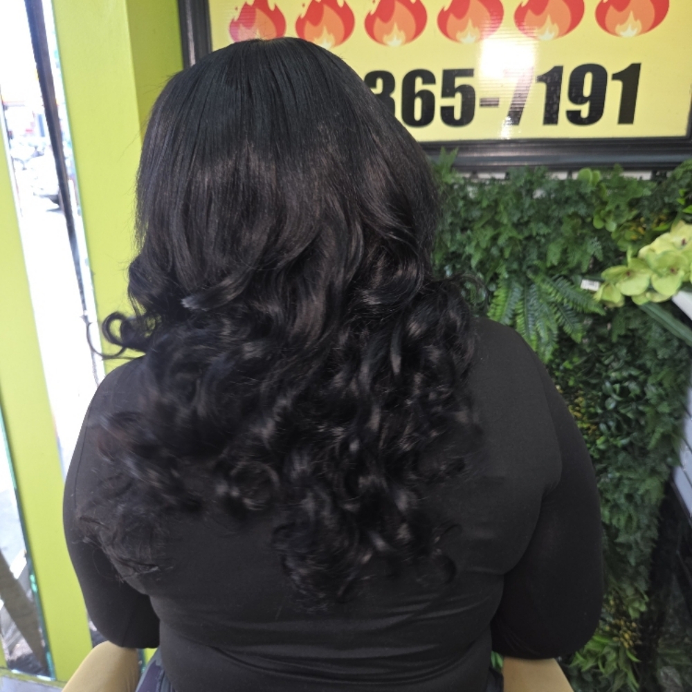 Weave Install With Closure at D&M Hairstudio in Brooklyn, NY