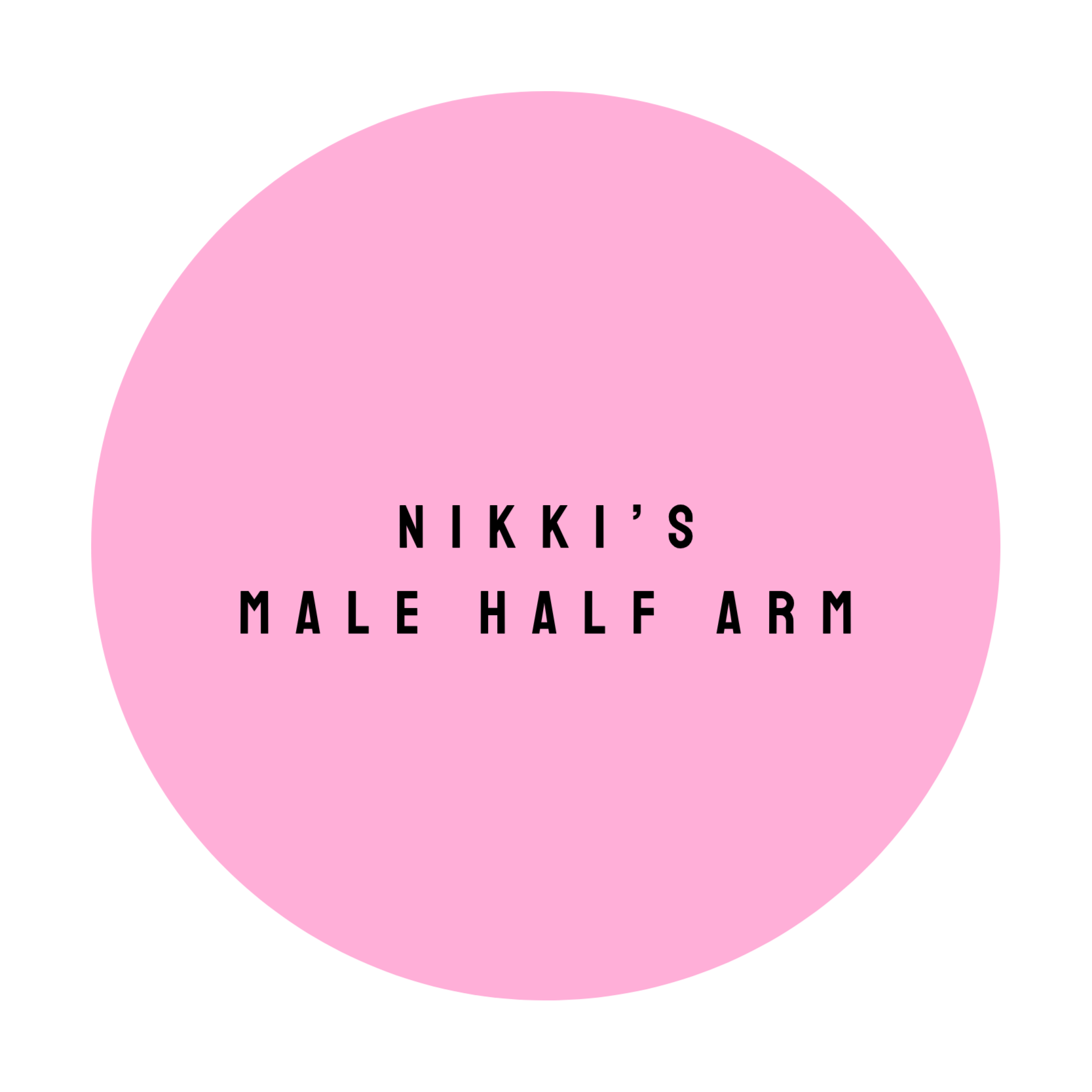 NIKKI'S MALE HALF ARM at The Dollhouse Wax Studio in Smyrna, TN