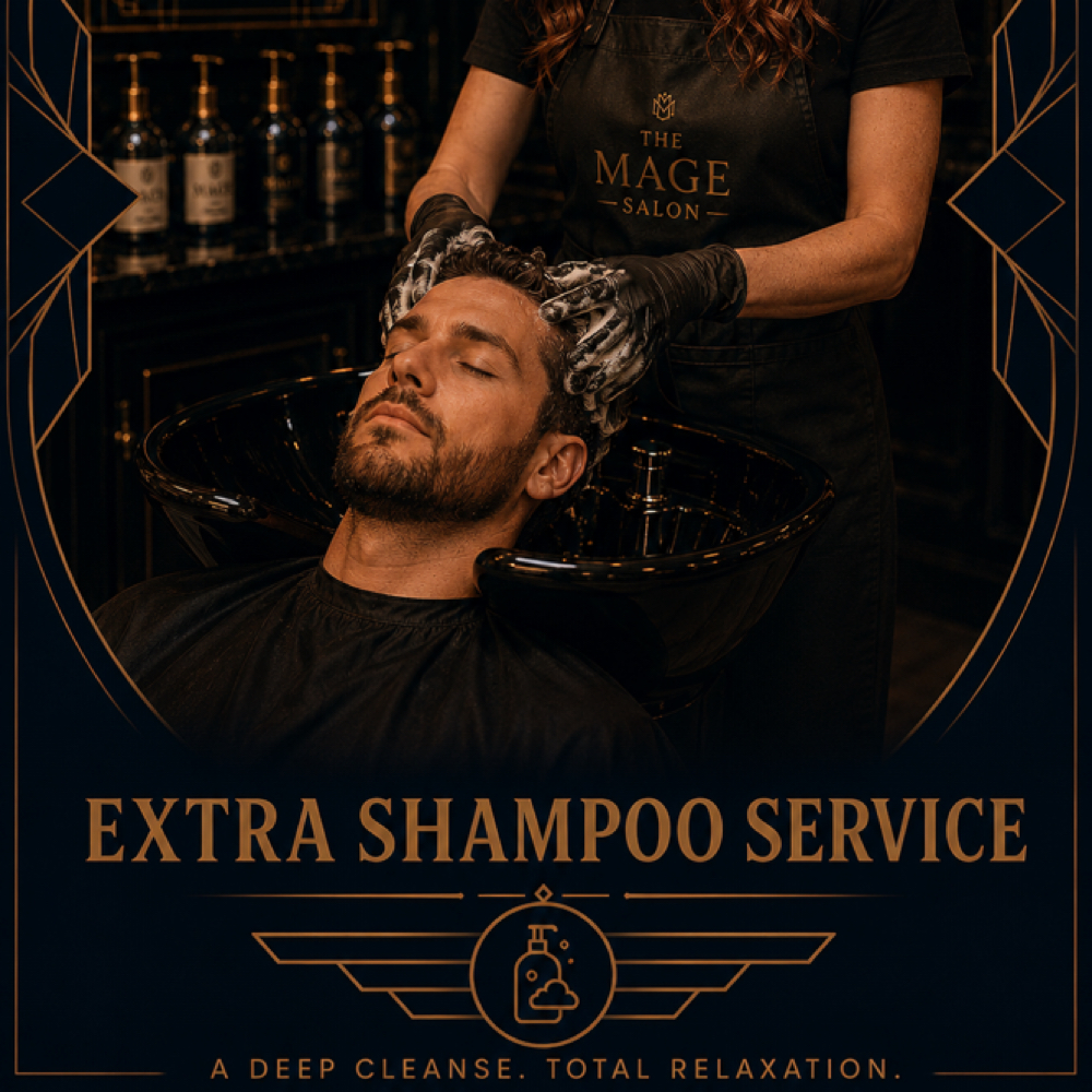 Extra Shampoo at Mage Salon in West Des Moines, IA