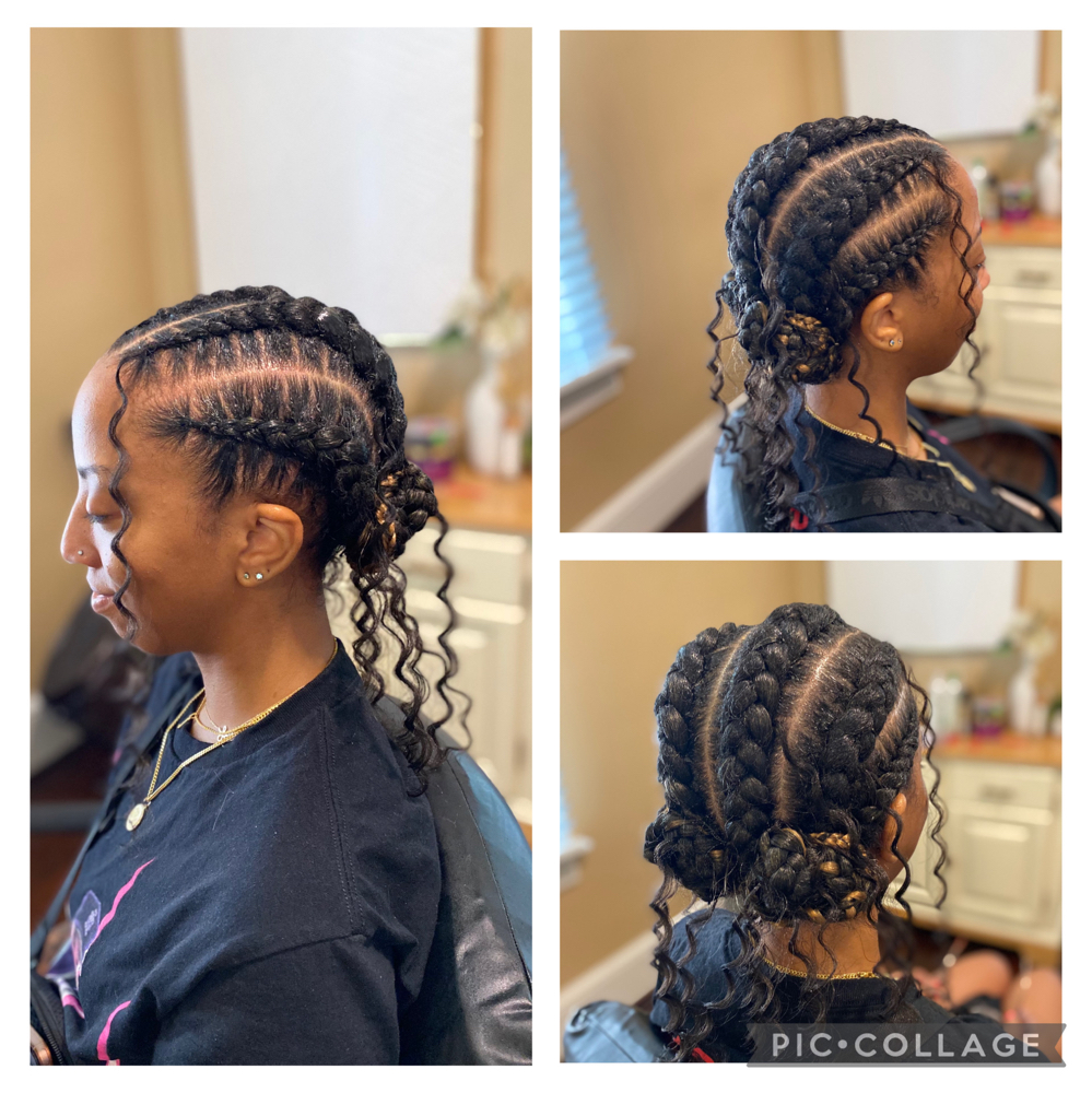 Stich Feed In Braids