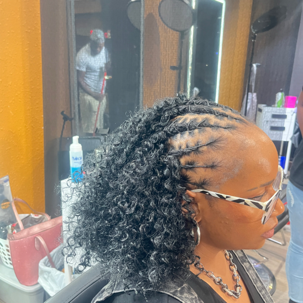 Fulani Style Over Locs Crochet at Loccd by Tee in Arlington, TX