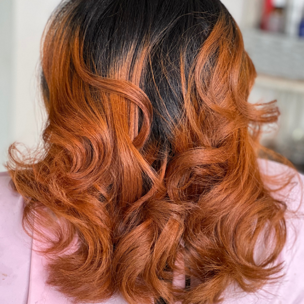 Silk Press / Deep Condition /trim at Keona styles in Bayonne, NJ