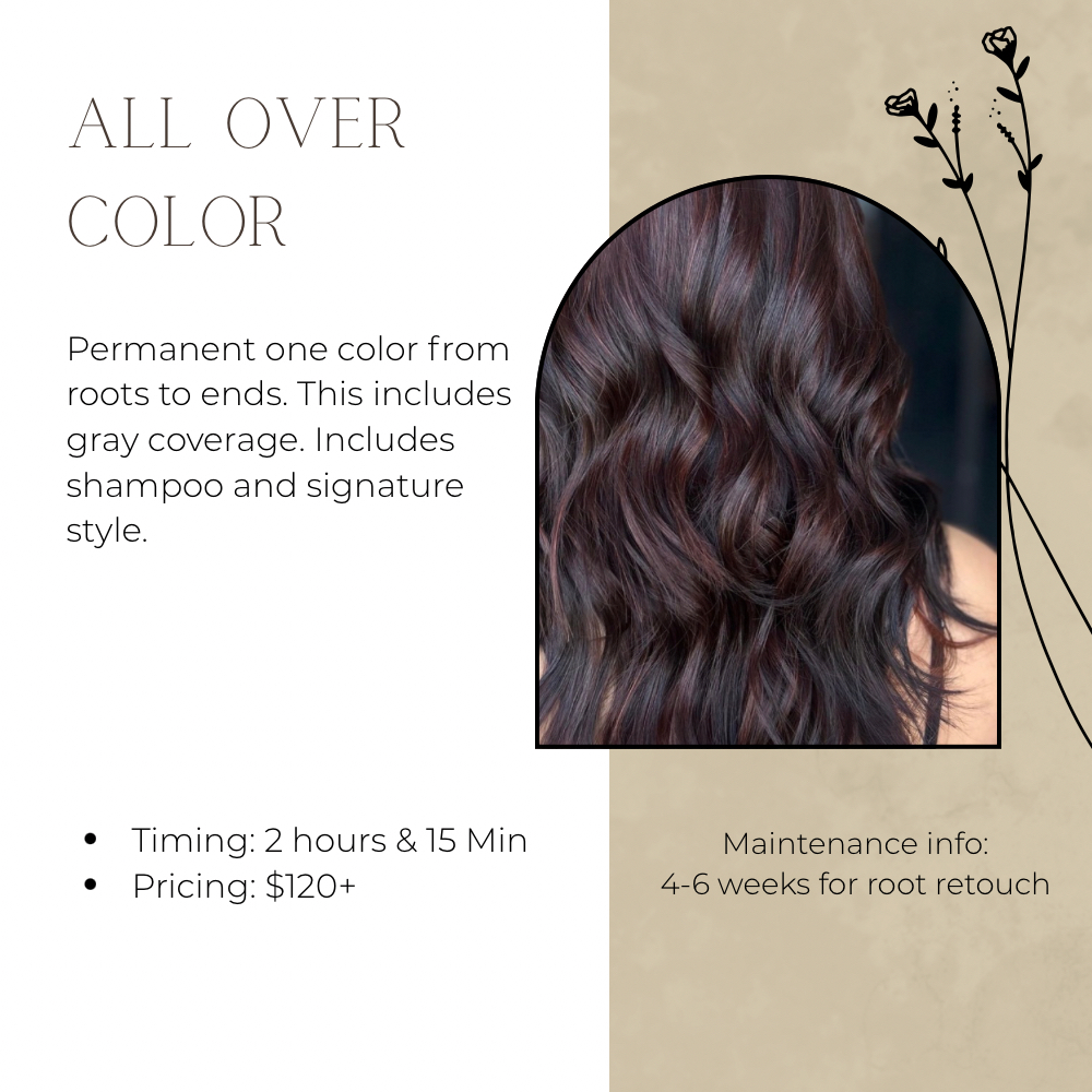 All Over Color at Carley’s Color Lounge in Fort Worth, TX