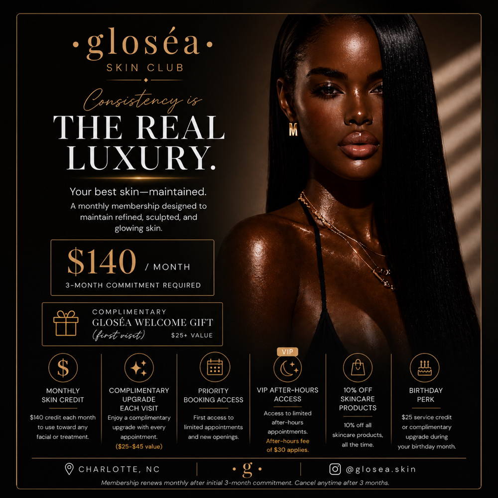 •gloséa• Skin Club at Tye Hughes in Charlotte, NC