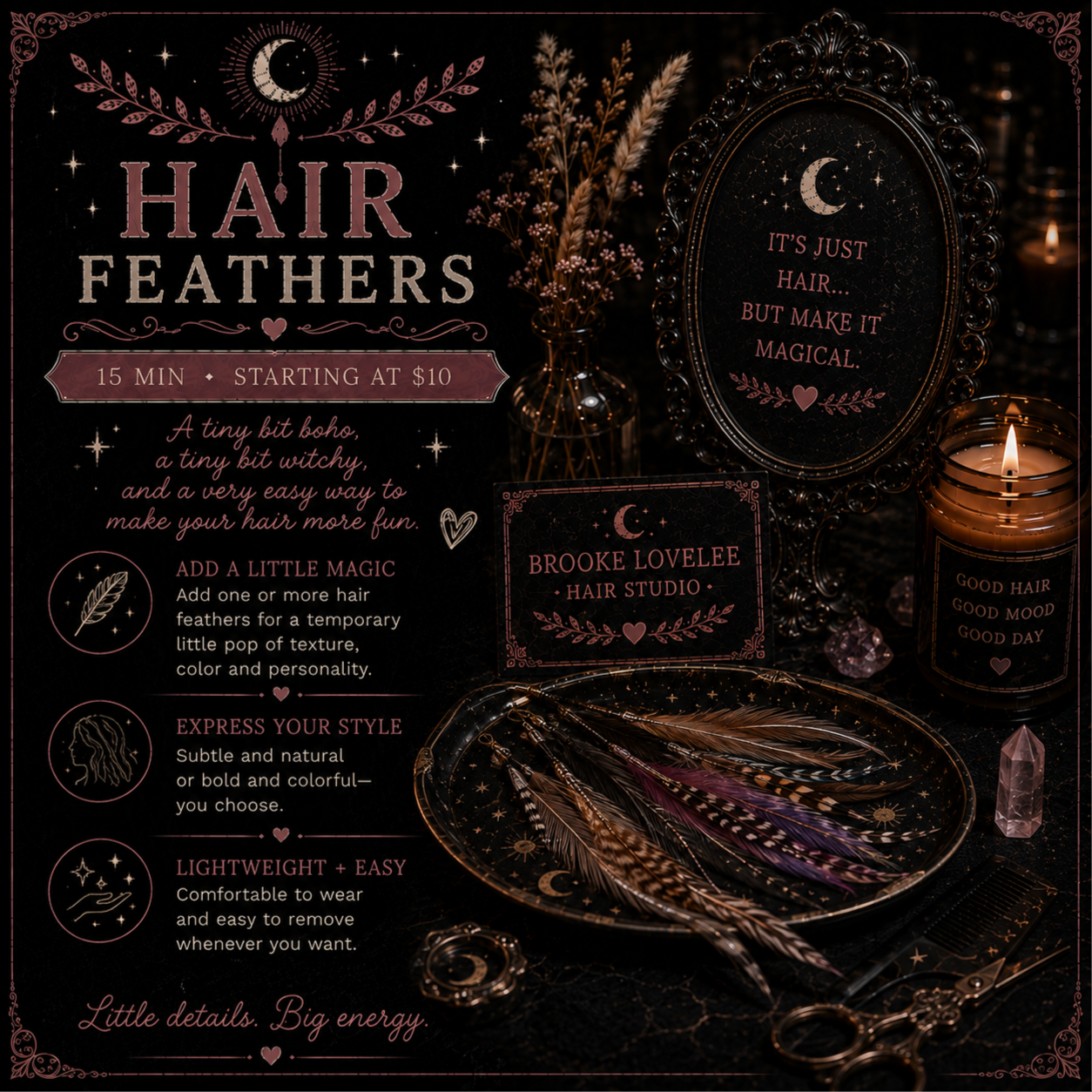 🪶 Hair Feathers at Brooke Lovelee Hair Studio in Northwood, OH