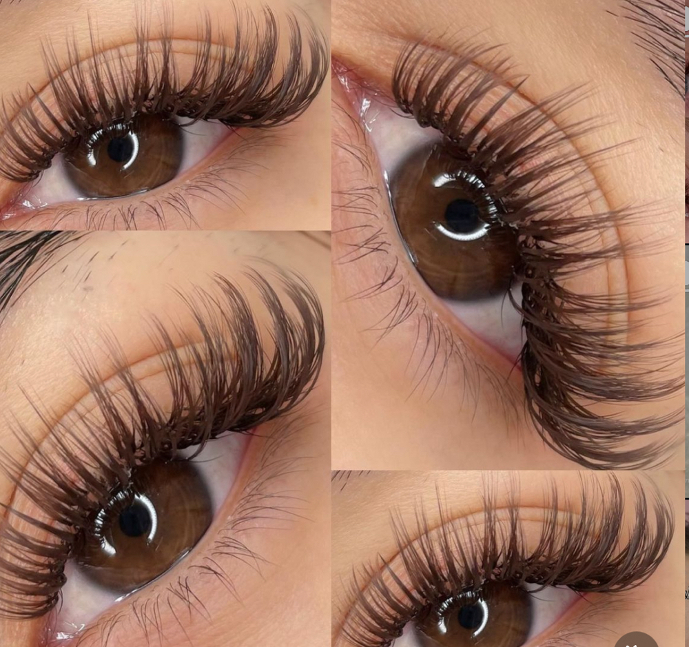 Brown lashes add On
