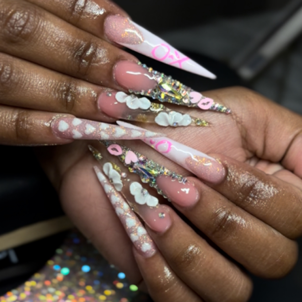 Xtra Long Full Set at Nails by Nici in Plainfield, IN