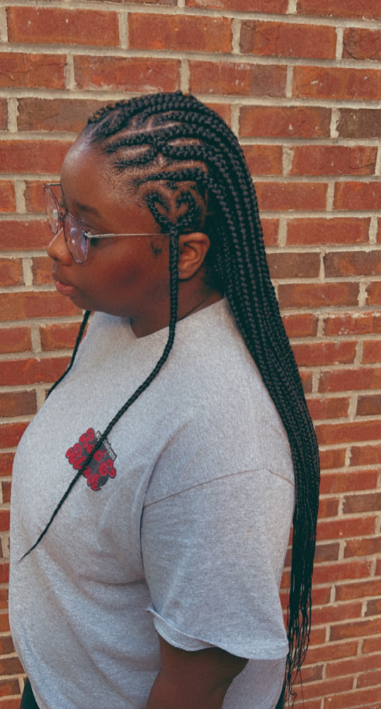 Fulani with Knotless at Eight28 Hair in Auburn, AL