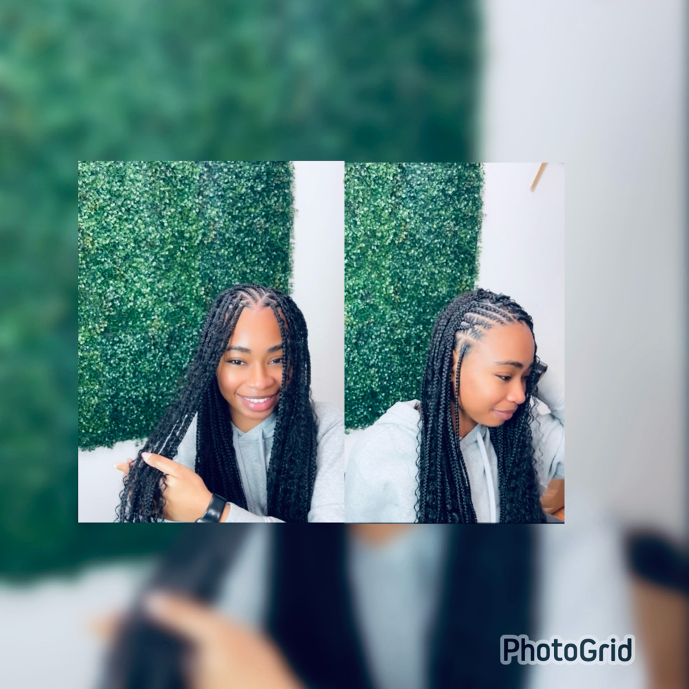 Flip over fulani waist length