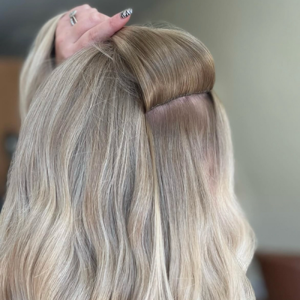 Hidden Bead Extension Install at Chloe  Beekman in Waverly, OH