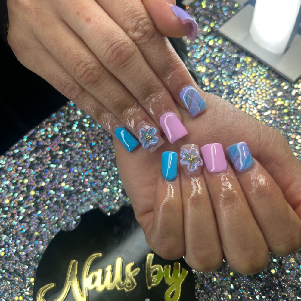 ACRYLIC FULL SET - Short 🎀 at Styles By Angela Renee in Md, MD