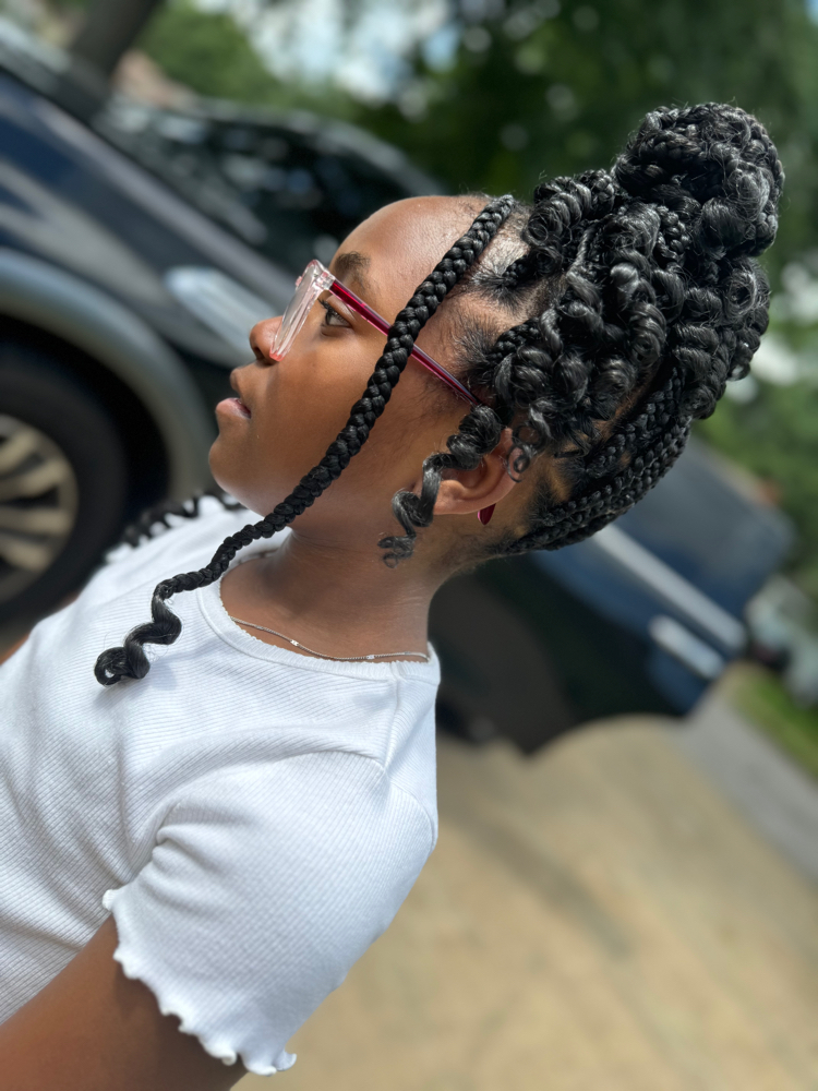 Kids Large Knotless Braids