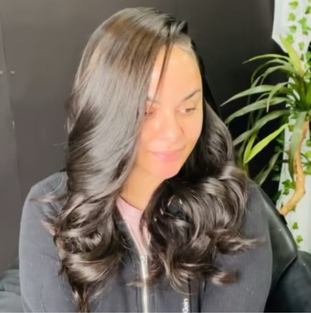 The Works Sew-in Closure Weave at Hair By Sandy Safari Salon in Henderson, NV