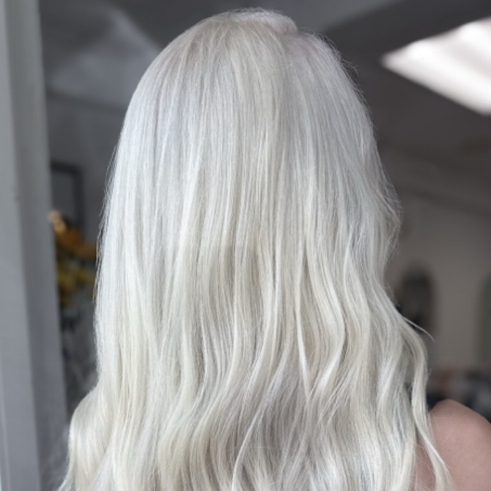 Bleach and tone retouch at Ivory and Oak in baltimore, MD