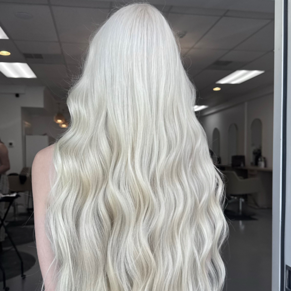 Bleach and tone retouch at Ivory and Oak in baltimore, MD