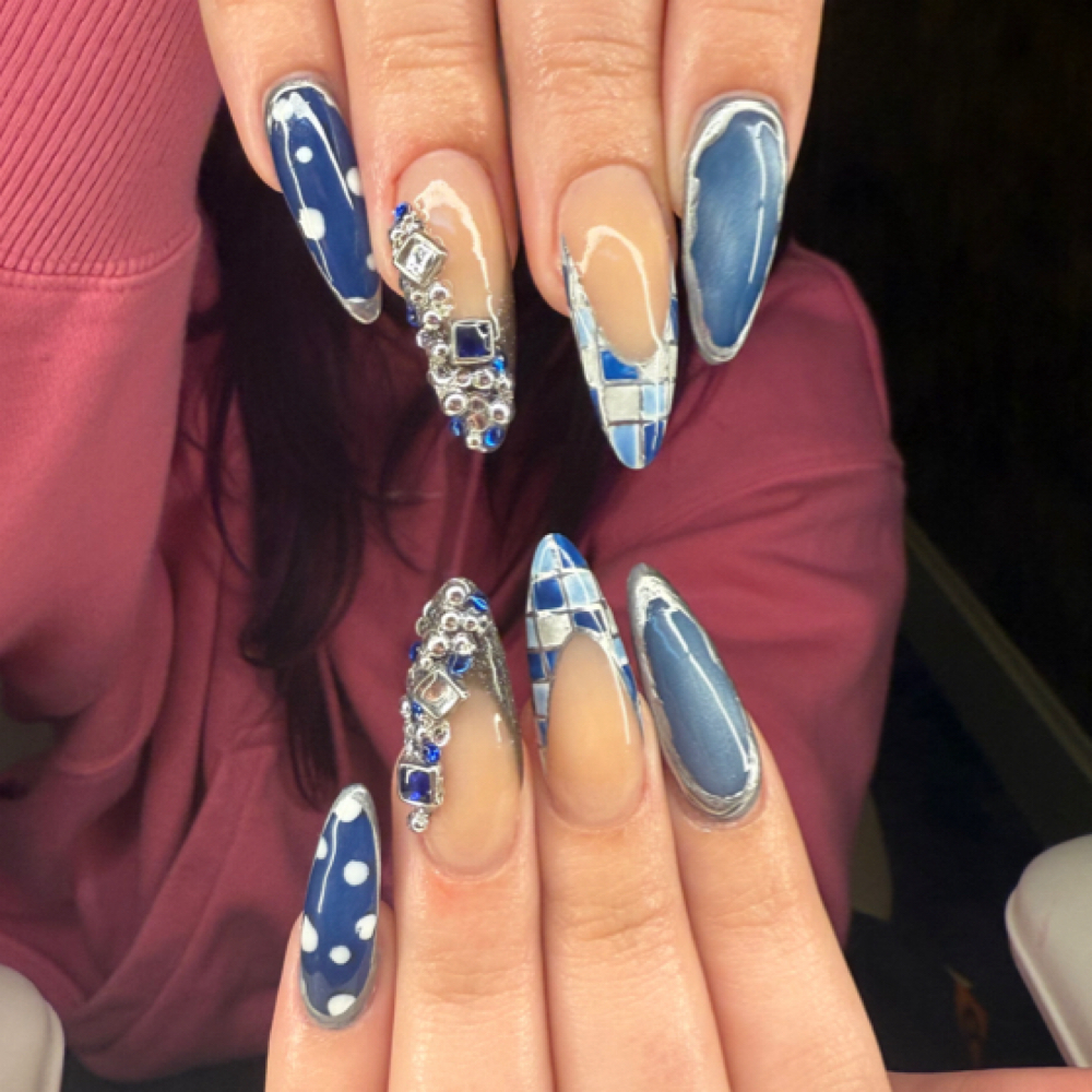 Long Acrylic Fill In at Nail'd By Bella in Lexington, KY