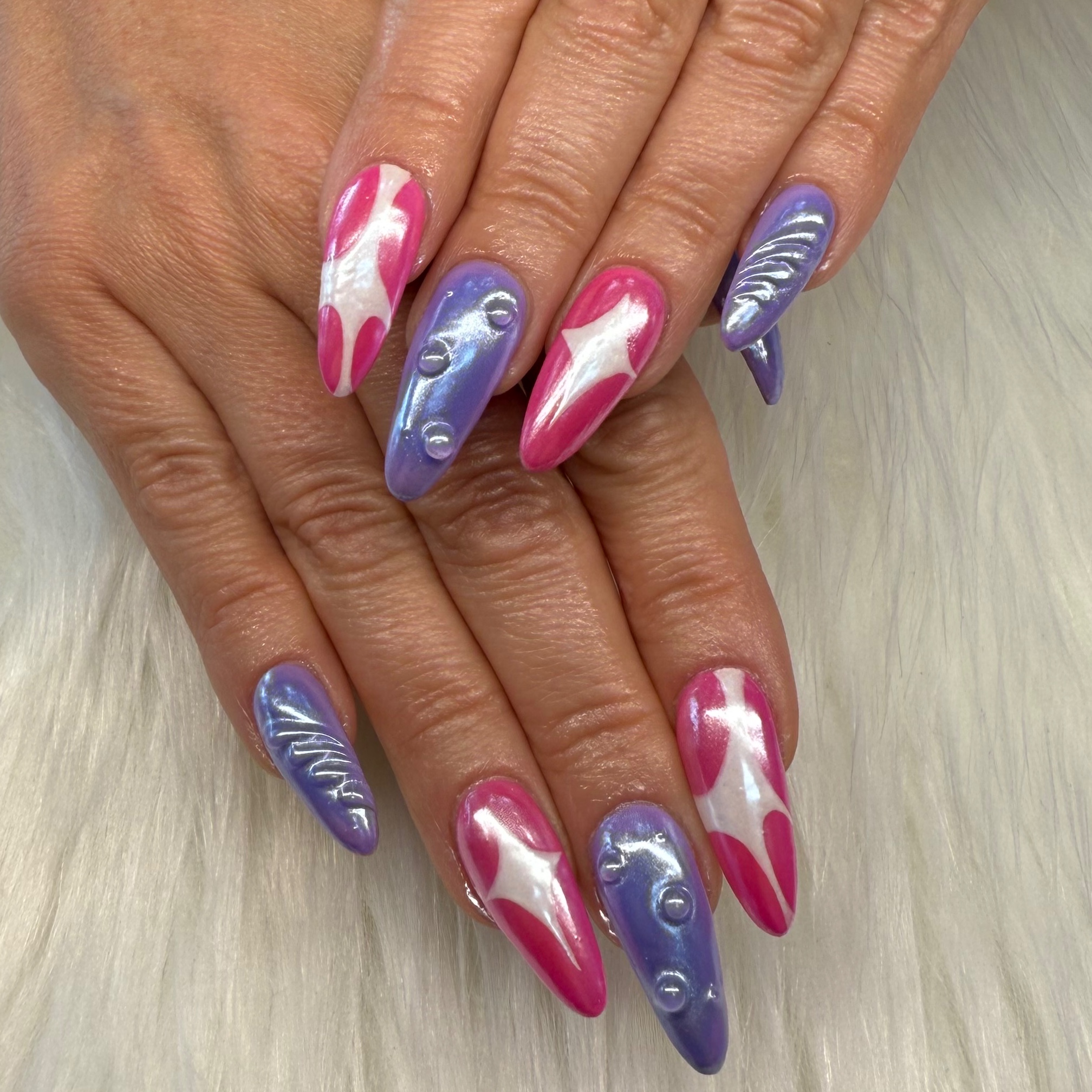 Long Acrylic Fill In at Nail'd By Bella in Lexington, KY