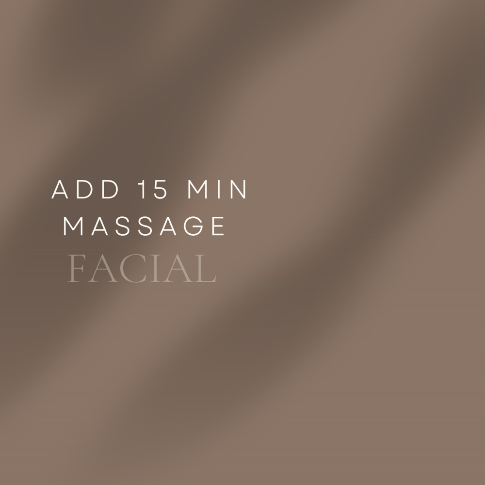 Add 15 min massage to Facial