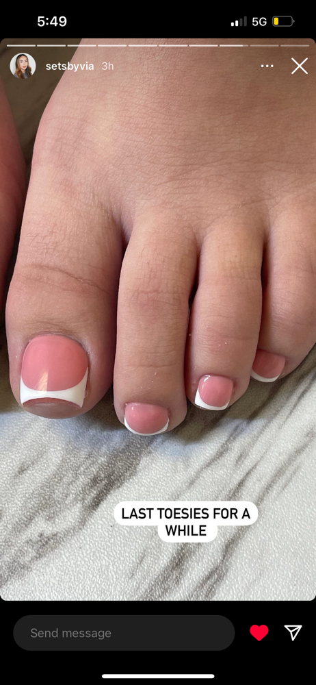Waterless Pedicure