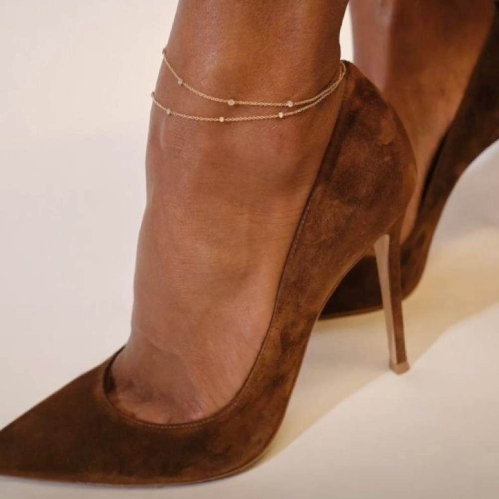 14k gold filled anklet at Lilly's Beautee Bar in Ferndale, MI