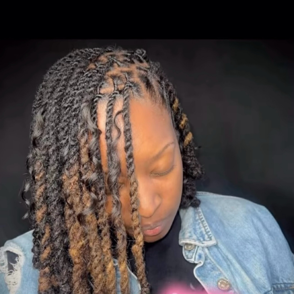 Boho Loc Bob at Natural Is Me Hair Salon LLC in Columbus, GA