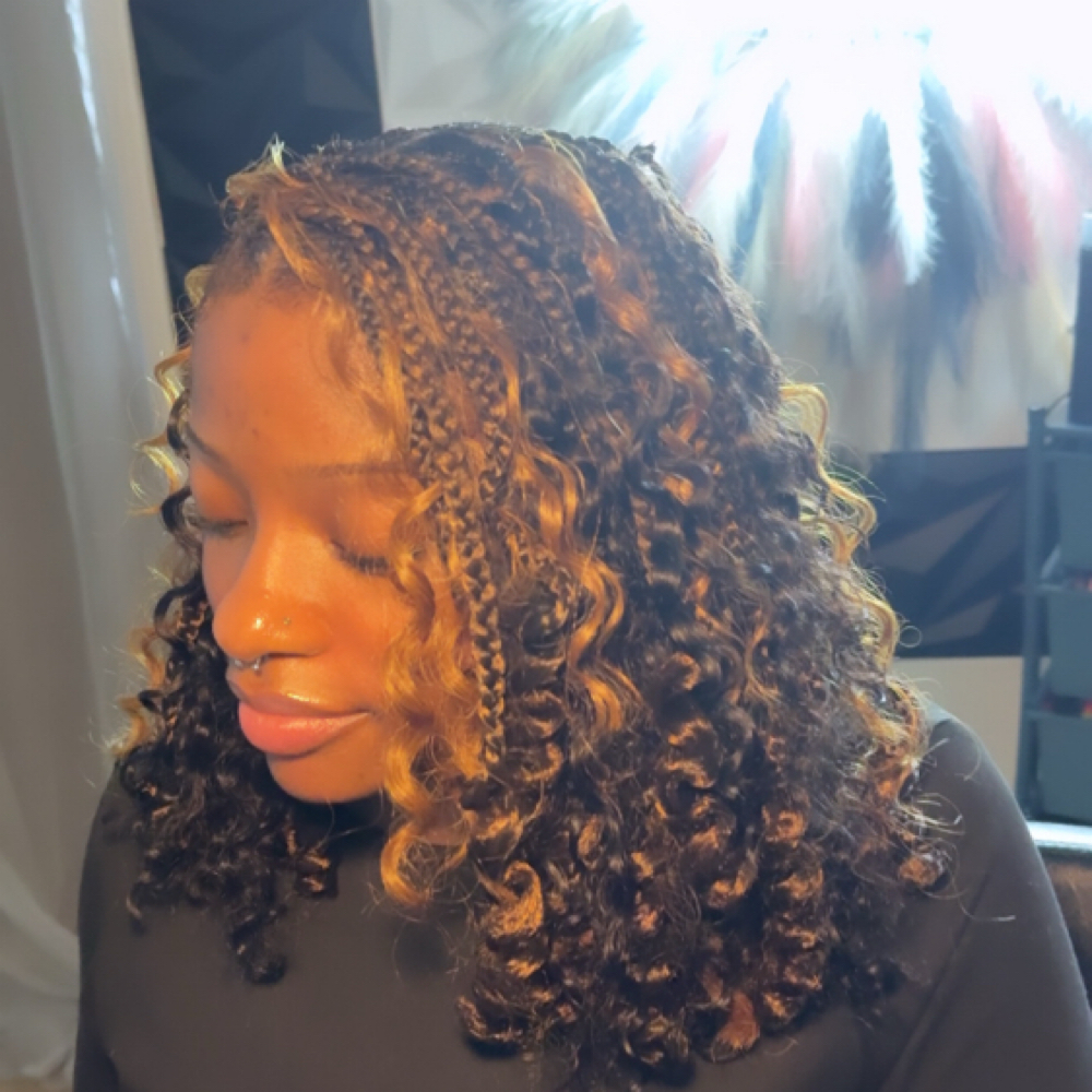 boho knotless bob at genesisbeautéco. in Greensboro, NC