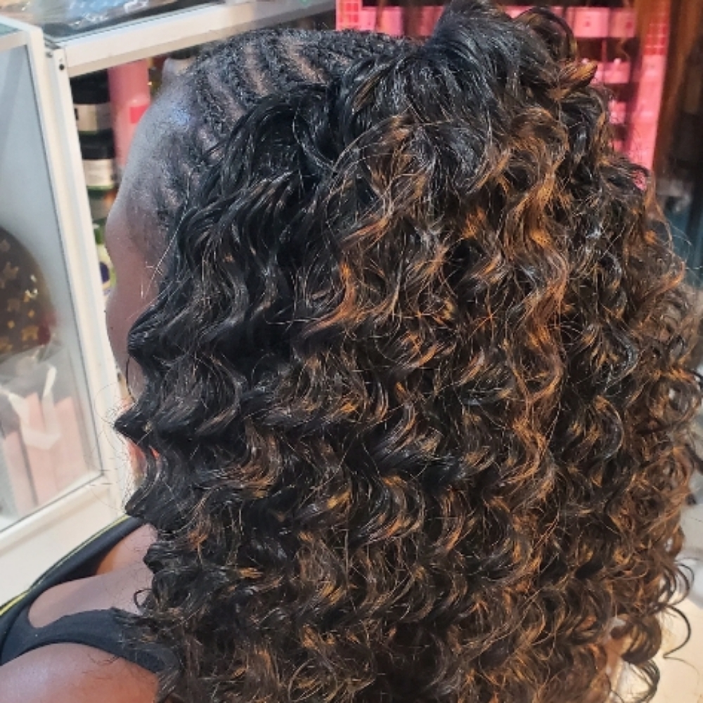 Half and Half at Djina  Braiding in Grand Prairie, TX