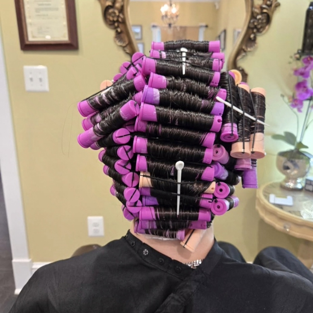 Permanet Wave at Katya hair salon in Leesburg, VA