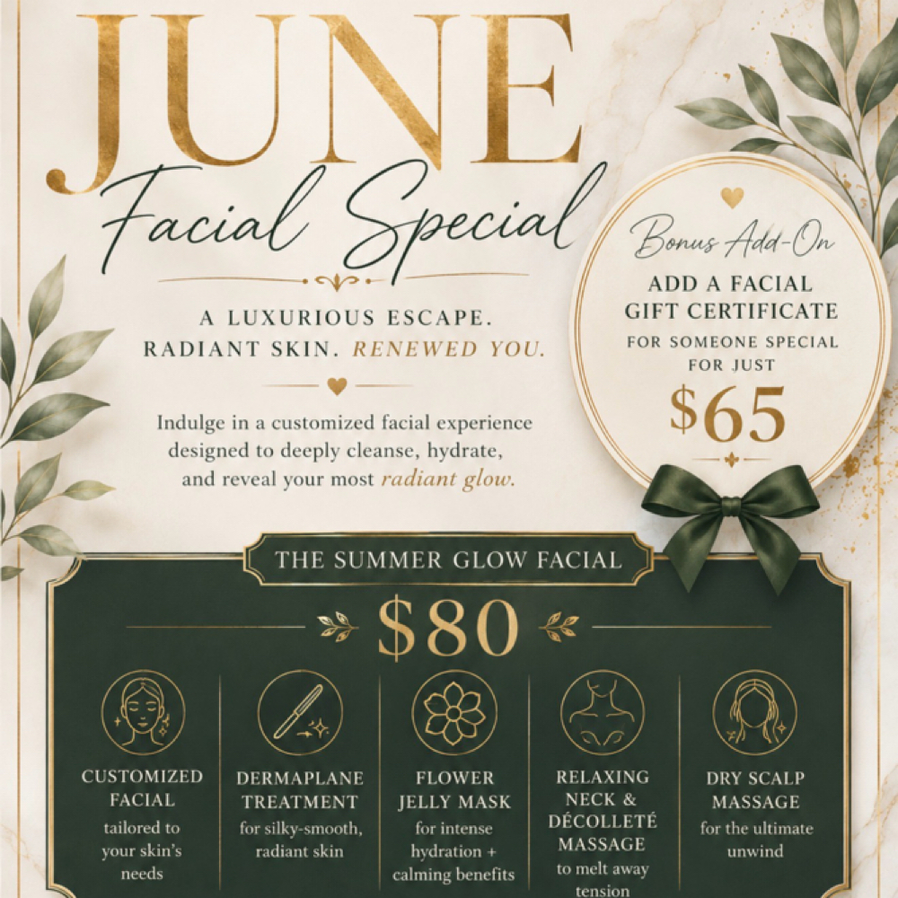 Summer Glow Renewal Facial at Magnolia & Moss Esthetics by Vanessa Burton in Somerset, KY