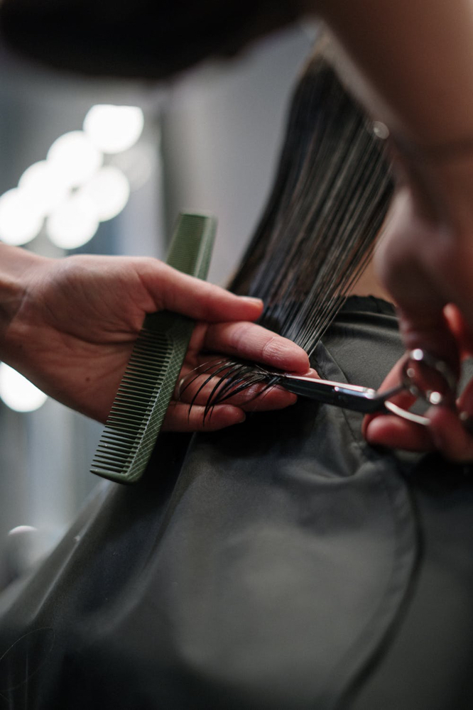 Women's Haircut at Casaluna Color + Extension studio in Marion, IA