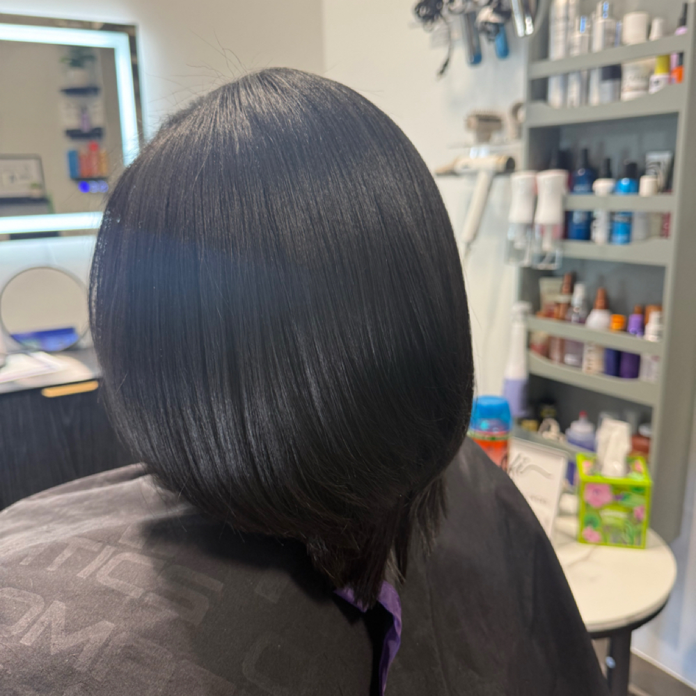 Signature Silk Press at JL Hair Studio in Davidson, NC