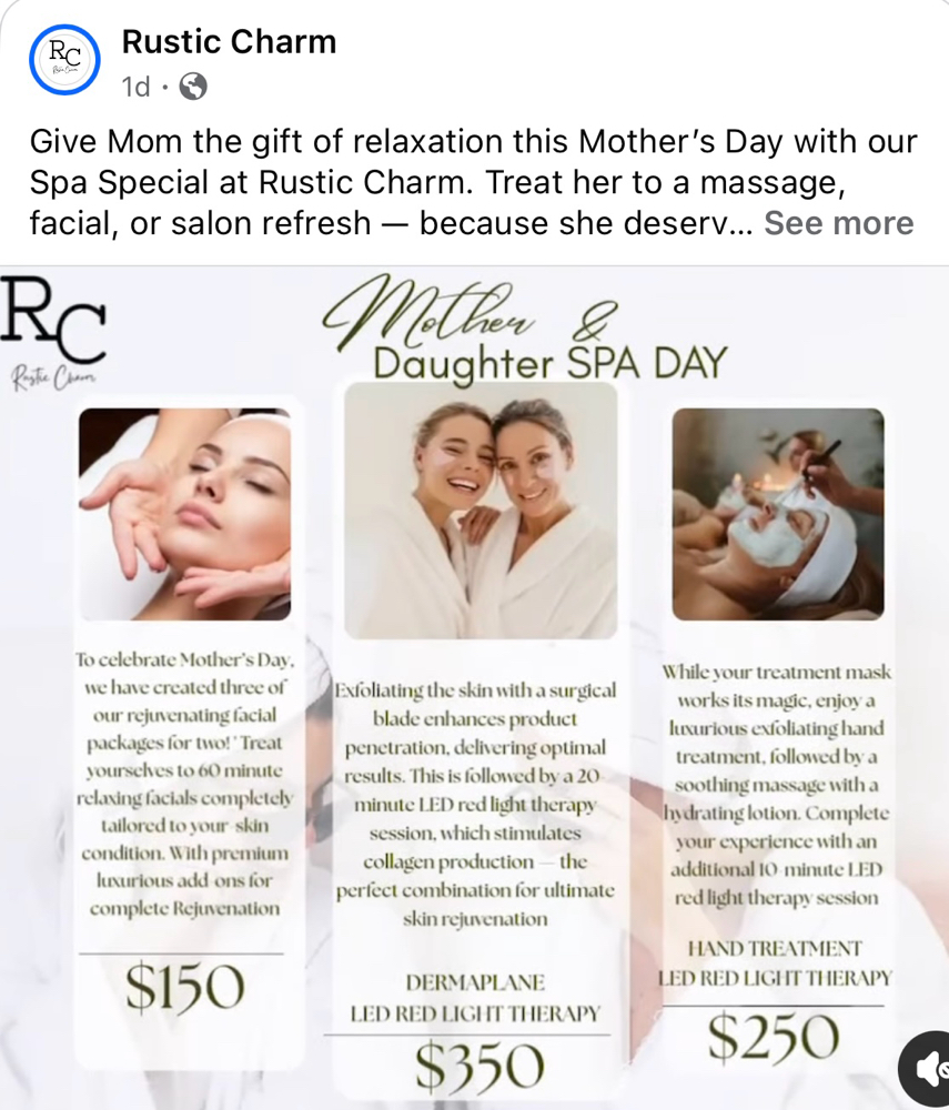 Mother/Daughter Spa Package #3