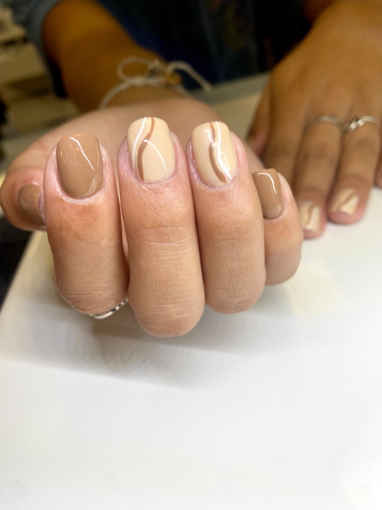 Gel/ Shellac Manicure Simple Art