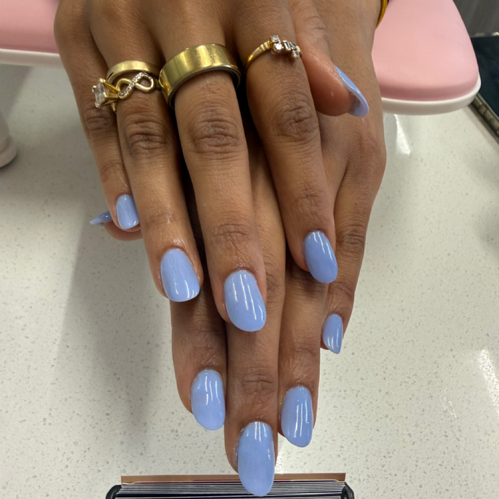 Gel manicure at Custom Nails By Vanusa in Natick, MA